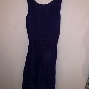 Navy blue skater dress